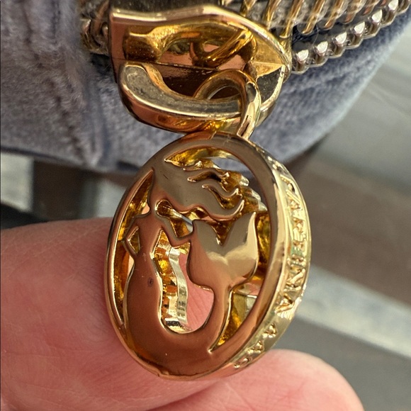 Spartina 449 Blue Velvet Jewelry Box with Floral Embroidery - Picture 2 of 4